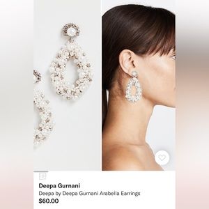 NWT Deepa Gurnani Arabella Earrings